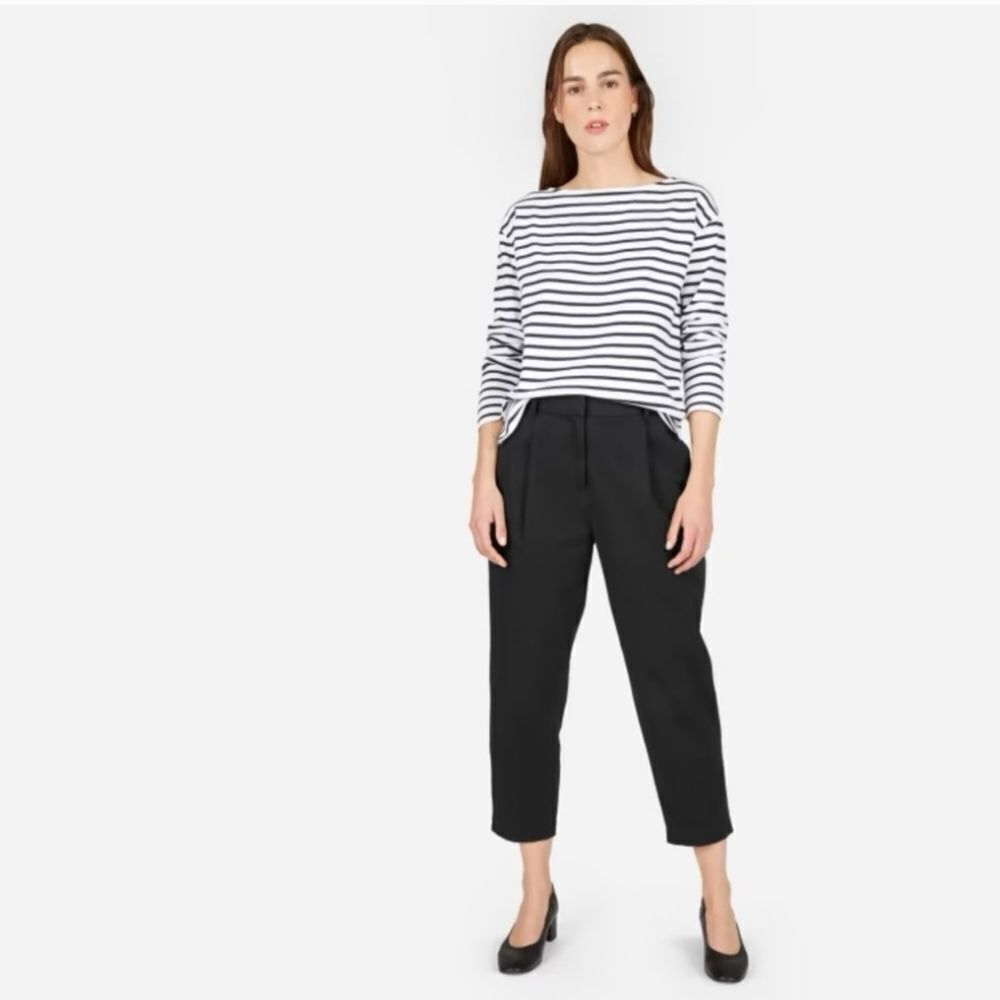 Everlane The Slouchy Chino Pants Black Crop Size 00